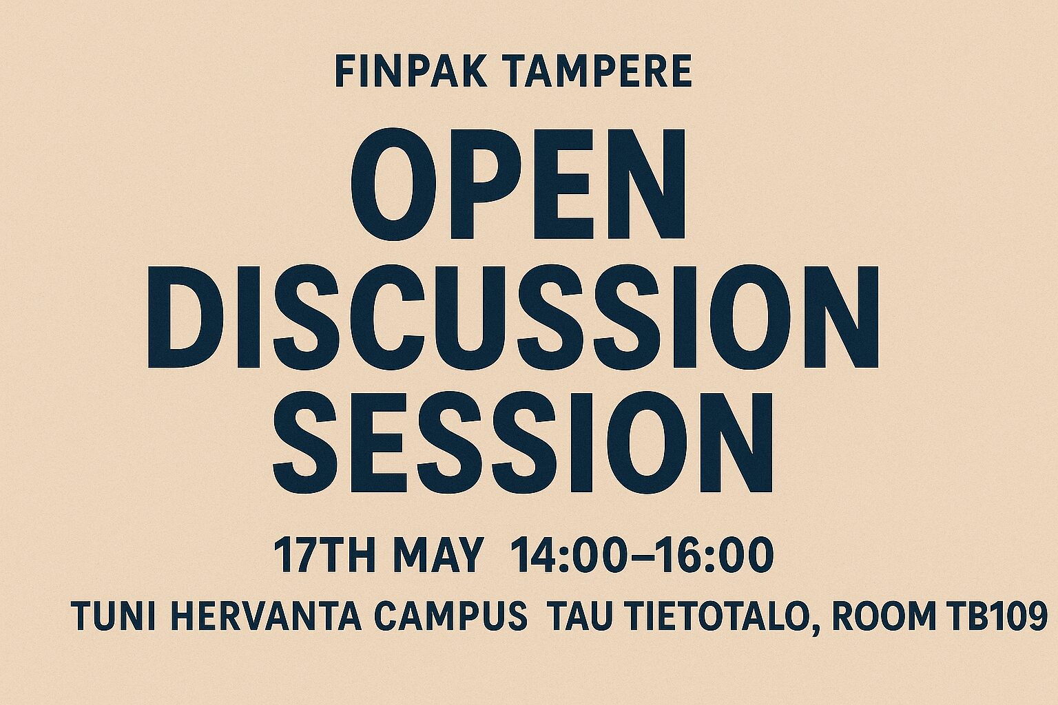 Open Discussion Session of FinPak Tampere